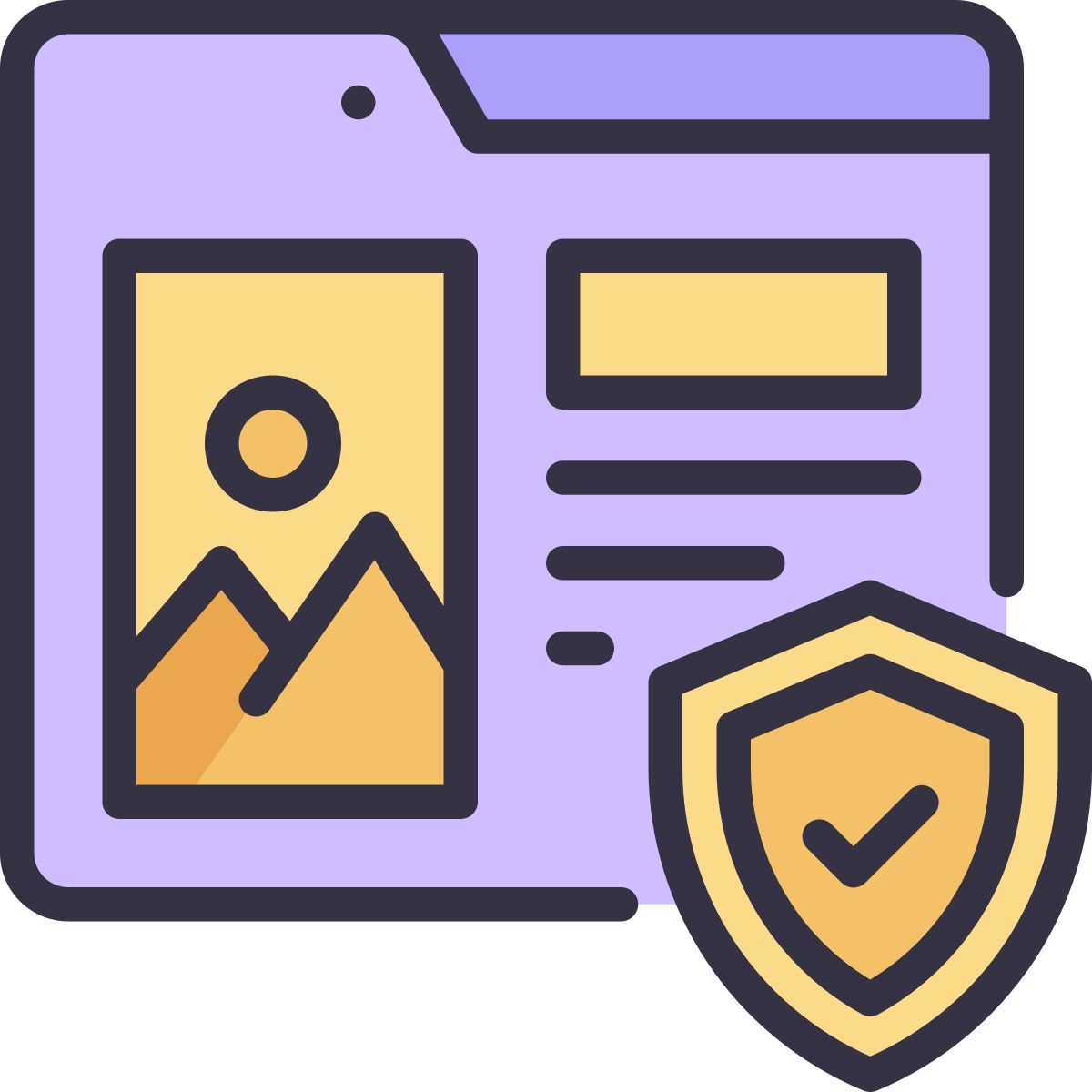personal data security icon