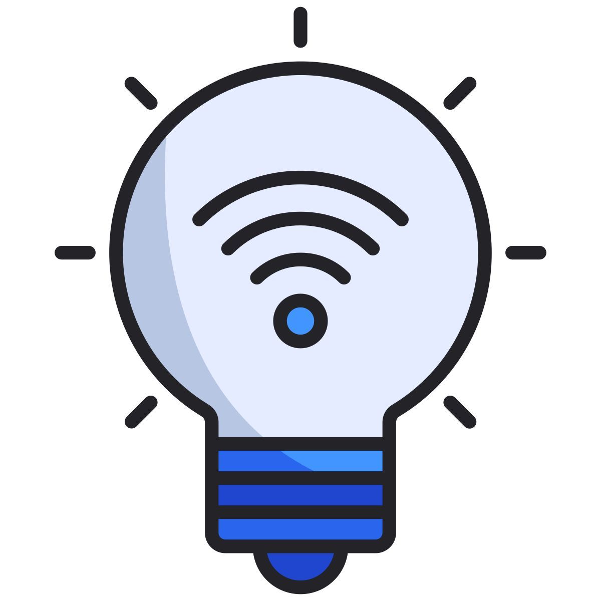 smart bulb icon