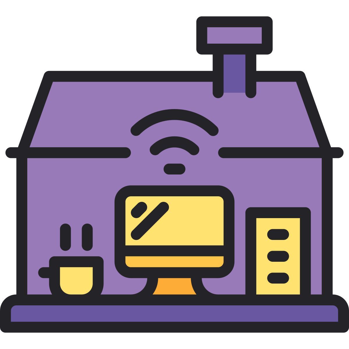 work from home icon
