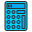 external calculator-office-stationery-kmg-design-outline-color-kmg-design icon
