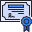 external certificate-college-kmg-design-outline-color-kmg-design icon