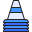 external cones-running-kmg-design-outline-color-kmg-design icon