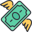 external Money-Fly-money-2-kmg-design-outline-color-kmg-design icon
