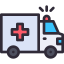 external ambulance-medical-kmg-design-outline-color-kmg-design icon