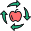 external apple-recycling-kmg-design-outline-color-kmg-design icon