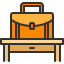 external briefcase-office-stationery-kmg-design-outline-color-kmg-design icon