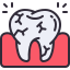 external broken-tooth-dental-kmg-design-outline-color-kmg-design icon