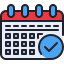 external calendar-calendar-and-date-kmg-design-outline-color-kmg-design-5 icon