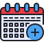 external calendar-calendar-and-date-kmg-design-outline-color-kmg-design icon