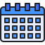 external calendar-user-interface-kmg-design-outline-color-kmg-design-1 icon