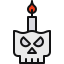 external candle-halloween-kmg-design-outline-color-kmg-design icon