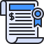 external certificate-currency-kmg-design-outline-color-kmg-design icon