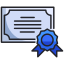 external certificate-online-learning-kmg-design-outline-color-kmg-design icon