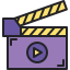 external clapperboard-cinema-kmg-design-outline-color-kmg-design icon