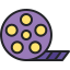 external film-reel-cinema-kmg-design-outline-color-kmg-design icon