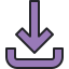external inbox-arrow-kmg-design-outline-color-kmg-design icon