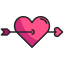 external love-arrow-valentines-day-kmg-design-outline-color-kmg-design icon