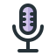 external microphone-electronic-devices-kmg-design-outline-color-kmg-design icon