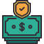 external money-shield-payment-2-kmg-design-outline-color-kmg-design icon