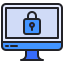 external monitor-cyber-security-kmg-design-outline-color-kmg-design icon