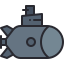 external submarine-vehicle-kmg-design-outline-color-kmg-design icon