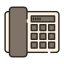 external telephone-home-appliances-kmg-design-outline-color-kmg-design icon