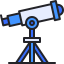 external telescope-education-kmg-design-outline-color-kmg-design icon