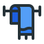 external towel-basketball-kmg-design-outline-color-kmg-design icon