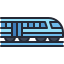external train-travel-kmg-design-outline-color-kmg-design icon