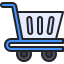 external trolley-cart-online-shopping-kmg-design-outline-color-kmg-design-2 icon