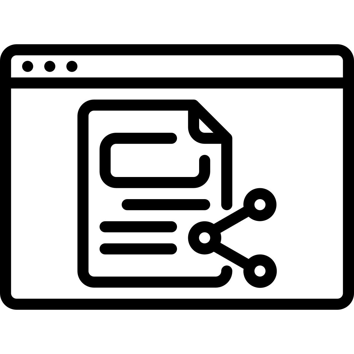 data sharing icon