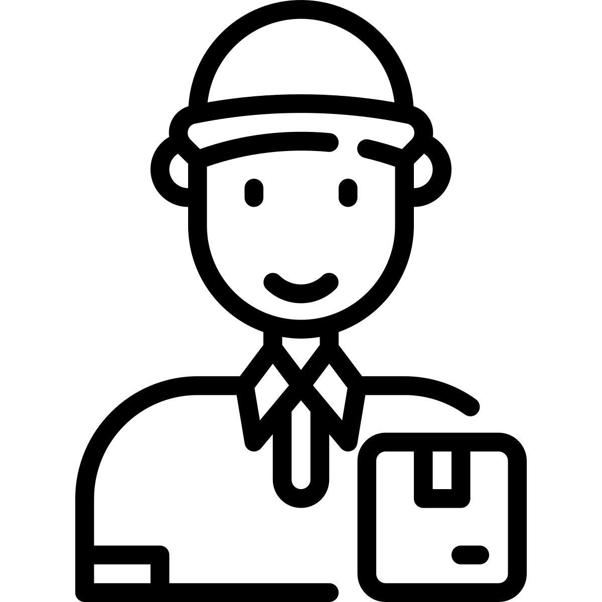 delivery man icon