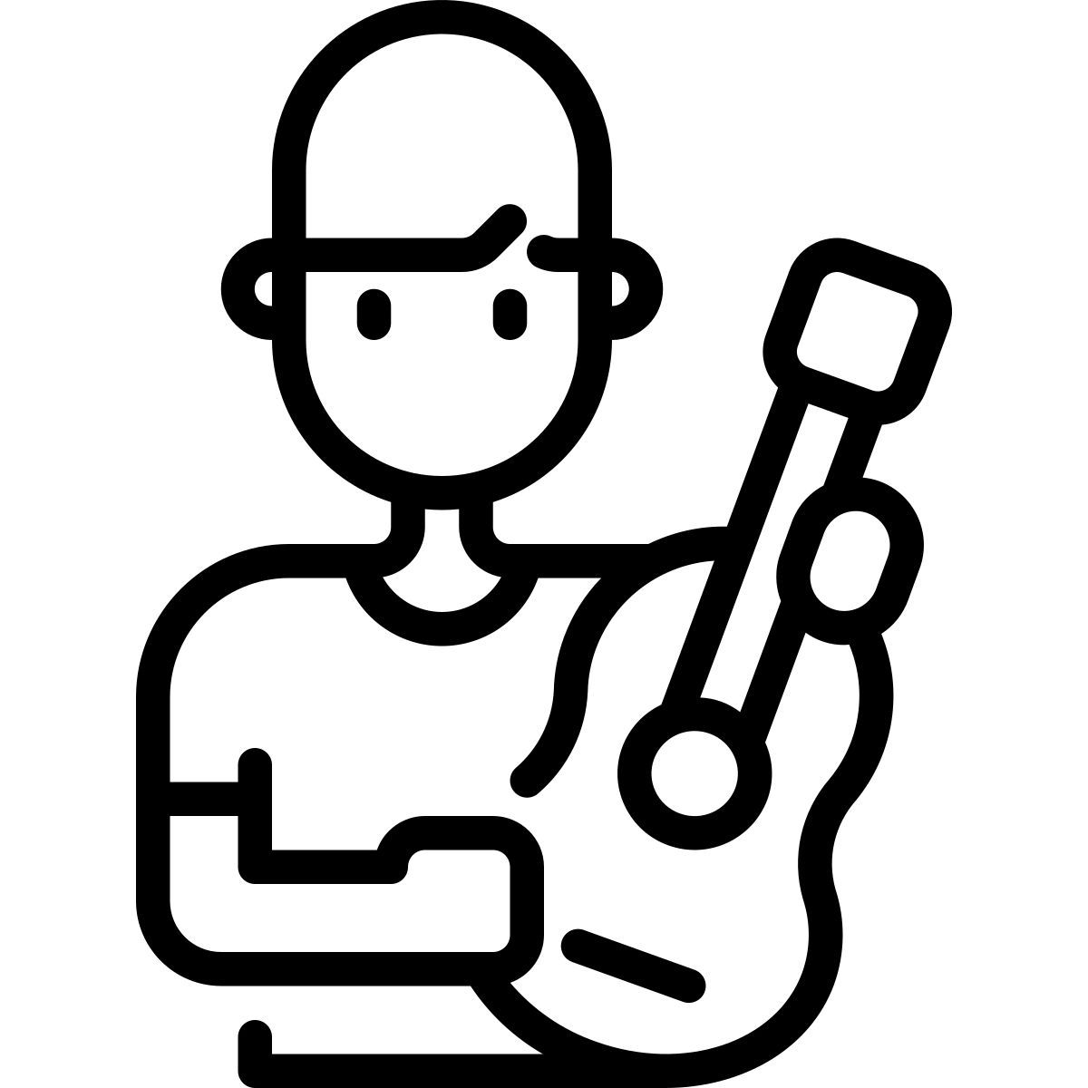 guitar player icon