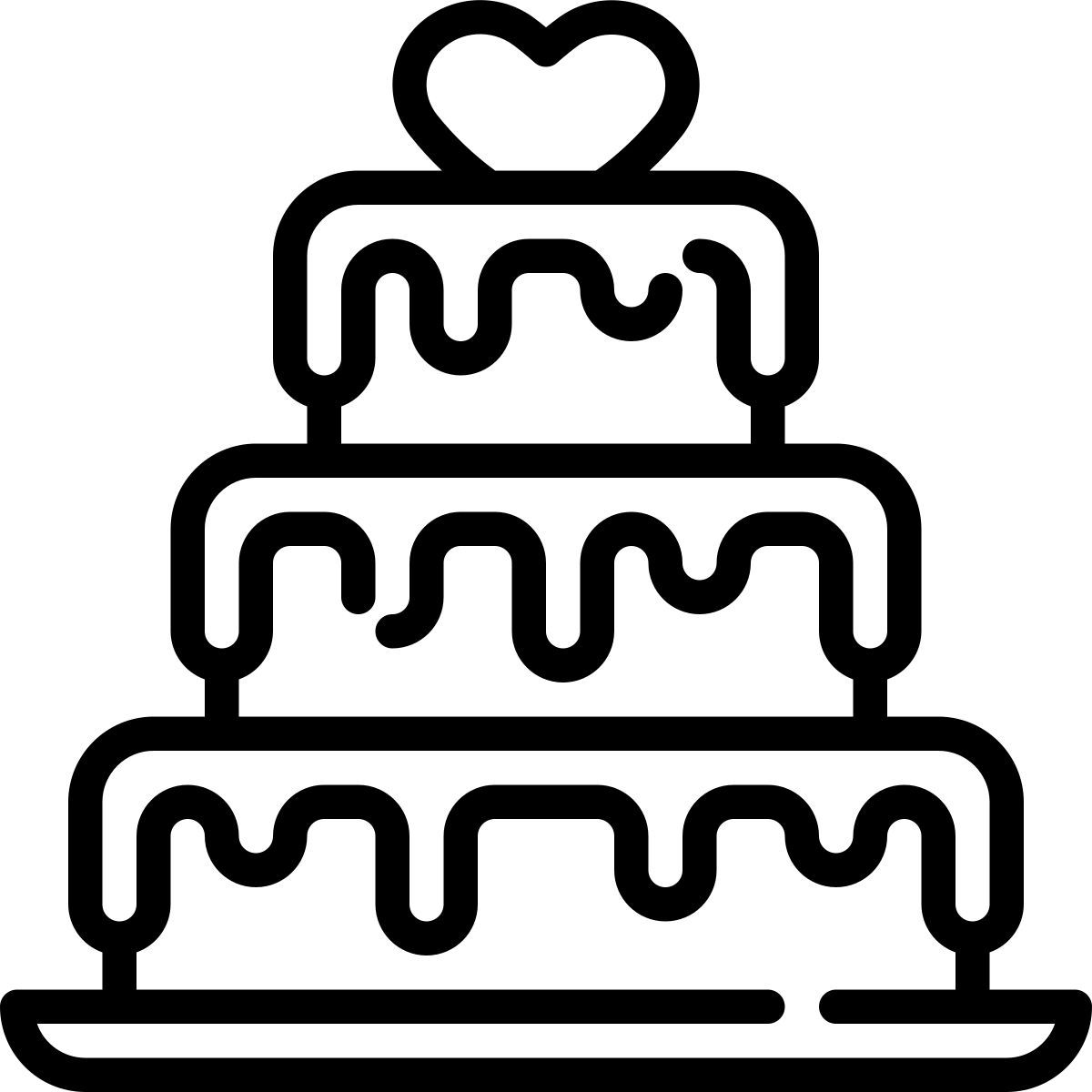 wedding cake icon