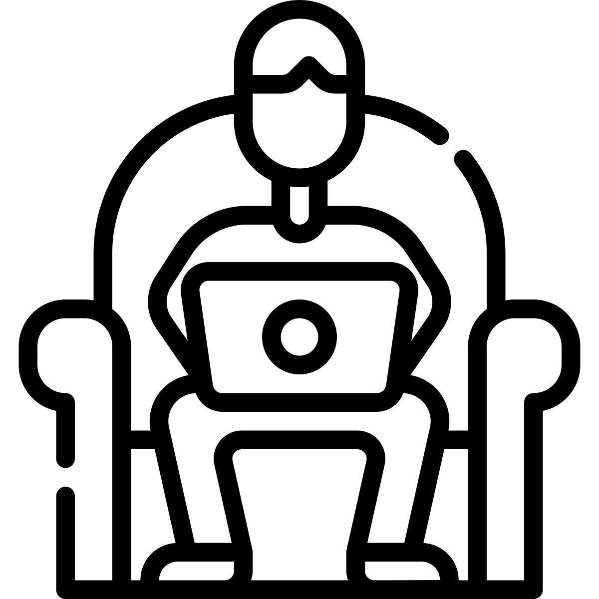 working at home icon