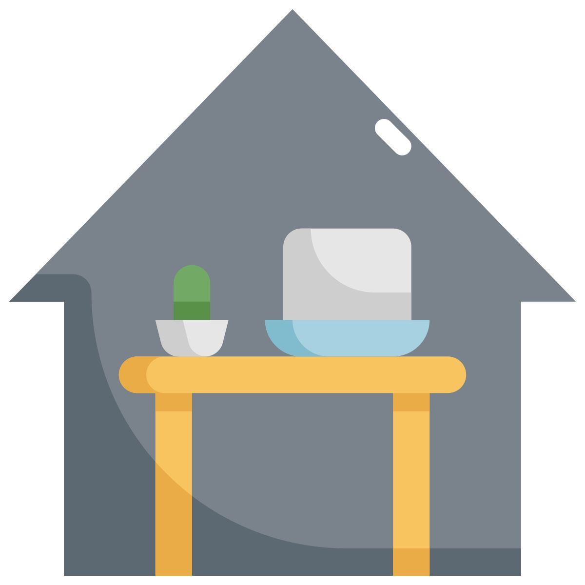 trabajando desde casa icon