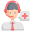 external call-center-service-emergency-services-konkapp-flat-konkapp icon
