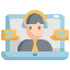 external conference-work-from-home-konkapp-flat-konkapp icon