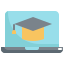 external graduation-cap-online-learning-konkapp-flat-konkapp icon