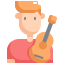 external guitar-player-profession-avatar-konkapp-flat-konkapp icon