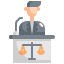 external lawyer-law-and-justice-konkapp-flat-konkapp icon