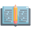 external open-book-back-to-school-konkapp-flat-konkapp icon