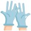 external rubber-gloves-medical-konkapp-flat-konkapp icon