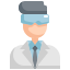 external scientist-profession-avatar-konkapp-flat-konkapp icon