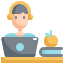 external student-online-learning-konkapp-flat-konkapp icon