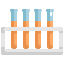 external test-tubes-laboratory-konkapp-flat-konkapp icon
