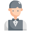 external waiter-profession-avatar-konkapp-flat-konkapp icon
