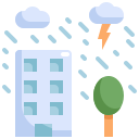 external building-natural-disaster-konkapp-flat-konkapp icon