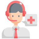 external call-center-service-emergency-services-konkapp-flat-konkapp icon