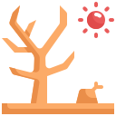external dry-tree-natural-disaster-konkapp-flat-konkapp icon